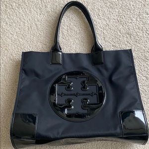 Tory Burch black nylon Ella tote